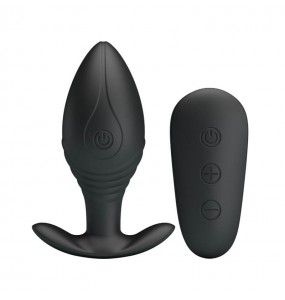 PRETTY LOVE - Royal Pleasure Wireless Remote Anal Plug (Black)